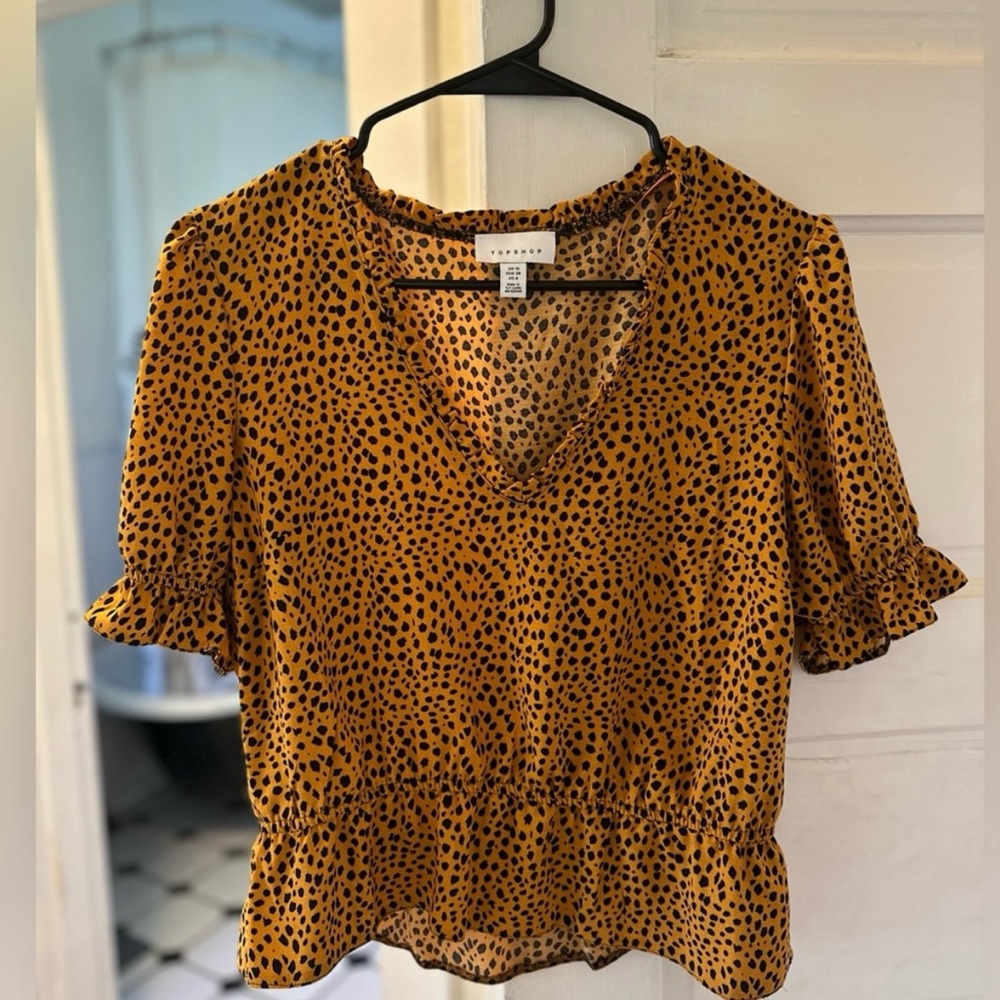 TOPSHOP Beautiful Women’s Printed Blouse
